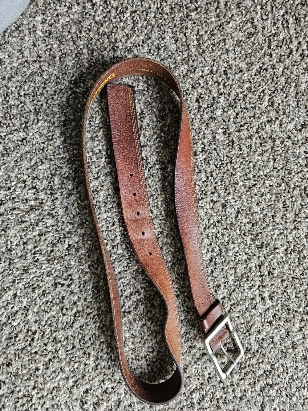 Browning brand men's genuine leather belt, likely model number 20009/200, design